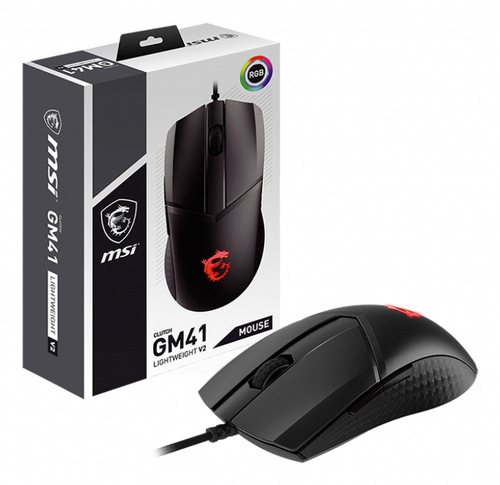 MSI Clutch GM41 Lightweight V2 компьютерная мышь Игровой Для обеих рук USB тип-A Оптический 16000 DPI