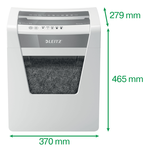 Leitz IQ Home Office P4 Papierversnipperaar Cross cut 4 x 40 mm 23 l Aantal bladen (max.): 5 vellen Veiligheidsniveau 4 Ook geschikt voor Nietjes, Paperclips – Foto 5 van 10
