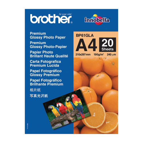 Brother BP-61GLA fotopaber A4 Sinine, Oranž Läige
