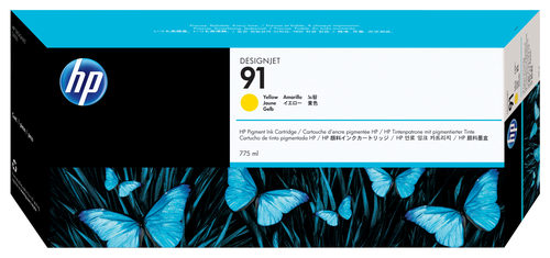 Cartucho HP 91 Amarillo 775ml C9469A - Hewlett Packard