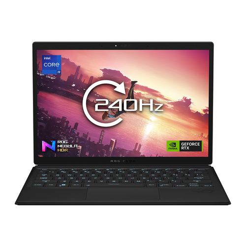 ASUS ROG Flow Z13 GZ301VU-MU001W Intel® Core™ i9 i9-13900H Гибрид (2-в-1) 34 cm (13.4") Сенсорный экран WQXGA 16 GB LPDDR5-SDRAM 1 TB Твердотельный накопитель (SSD) NVIDIA GeForce RTX 4050 Wi-Fi 6E (802.11ax) Windows 11 Home Черный