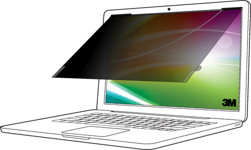 3M Bright Screen Privacy Filter for 14 Inch Laptop 16:10 BP140W1B - image 1