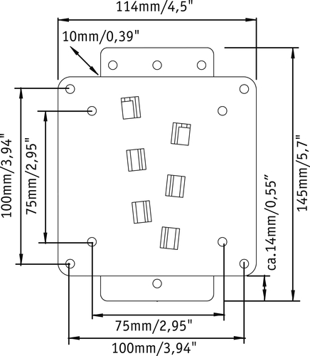 Vogel's M40000 FLAT WALL MOUNT 10-26 INCH – image 3
