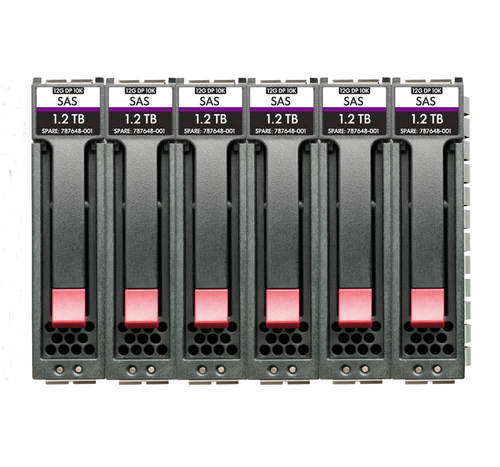 6 X MSA 2.4TB 12G SAS 10K SFF PACK COM 6 HDS PARA STORAGE=14.4TB