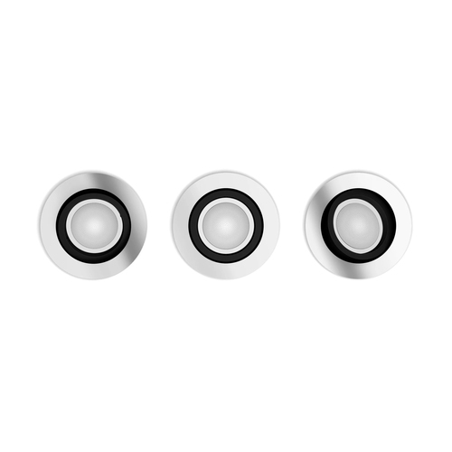 Philips Hue Milliskin inbouwspot White Ambiance - rond - Aluminium - 3-pack, afbeelding 2