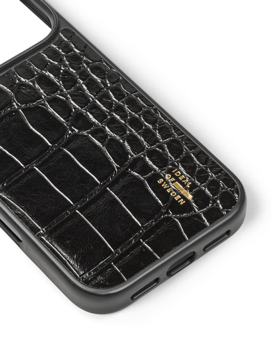 iDeal of Sweden Vegan Leather Case MagSafe iPhone 17 Pro Black Croco – image 3