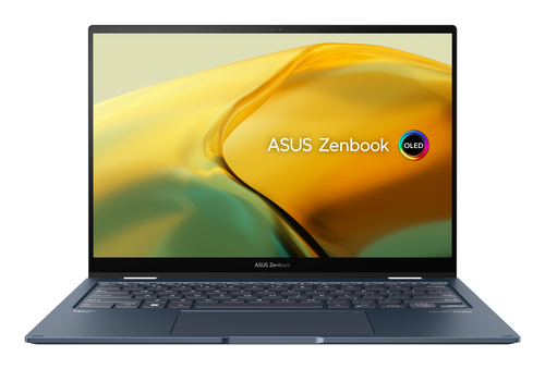 ASUS Zenbook 14 Flip OLED UP3404VA-KN117W Intel® Core™ i7 i7-1360P Гибрид (2-в-1) 35,6 cm (14") Сенсорный экран 2.8K 16 GB LPDDR5-SDRAM 512 GB Твердотельный накопитель (SSD) Wi-Fi 6E (802.11ax) Windows 11 Home Синий