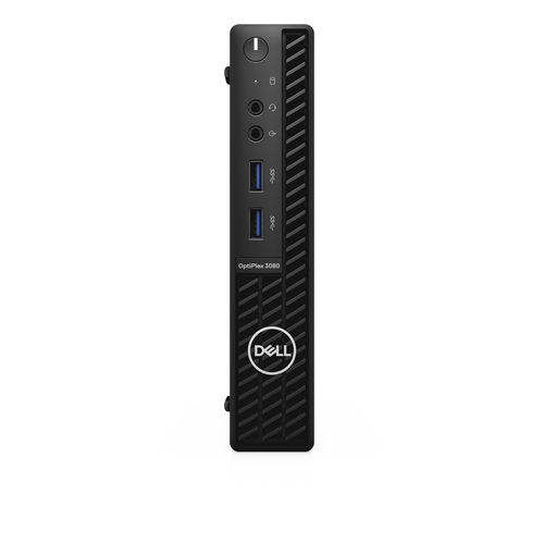 Dell OptiPlex 3080 - Micro - Core i5 10500T / 23 GHz - RAM 8 GB - HDD 1 TB - UHD Graphics 630 - GigE - Win 10 Pro 64 bits - monitor ninguno - teclado español - negro - CTO - con 3 Years Hardware Service with Onsite/In-Home Service After Remote Diagnosis - V5D8N