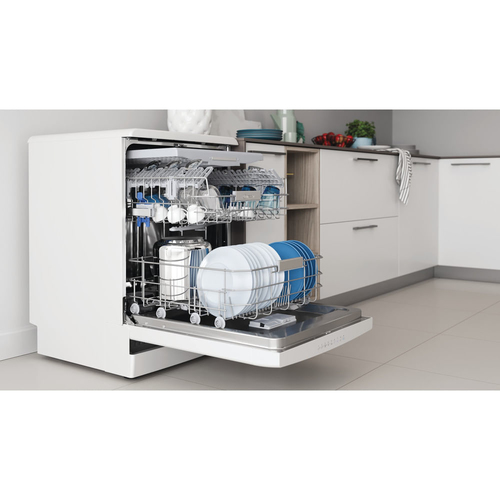 Indesit DFO3T133F 60cm Dishwasher in White 14 Place Setting D Rated - image 7