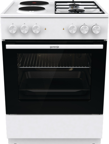 Gorenje GK6A10WG cooker Freestanding cooker Electric Combi Silver