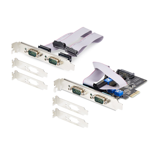 StarTech.com 4-Port Serial PCIe Card, Quad-Port PCI Express to RS232RS422RS485 (DB9) Serial Card, Low-Profile Bracket Incl., 16C1050 UART,, afbeelding 8