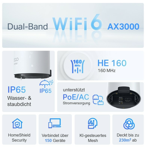 Amplificadores Wifi TP-LINK Deco X50-Outdoor(1-pack)