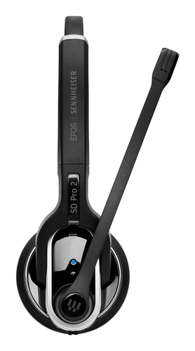EPOS | SENNHEISER IMPACT SD 30 HS Austiņas Bezvadu Birojs / zvanu centrs Melns, Sudrabs