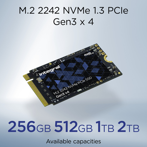 Integral 2TB-2048GB SSD M.2 2242 NVME 1.3 PCIe Gen3 x4 R-2400MB/s W-2100MB/s TBW 720 (double-sided chips) – image 5