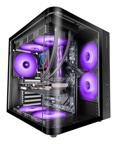 Mars Gaming MC-CURV Midi Tower Zwart