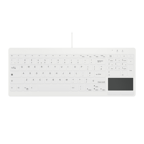 Contour Design Active Key AK-C7412 клавиатура Медицина USB Британский английский Белый