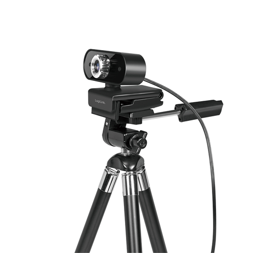 LogiLink Webcam USB 2.0, HD 1920x1080, met microfoon, zwart., afbeelding 4