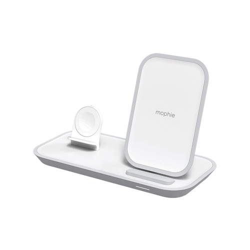 mophie 2-in-1 wireless charging stand with EU Plug Adapter