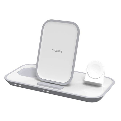 mophie 3-in-1 wireless charging stand with EU Plug Adapter