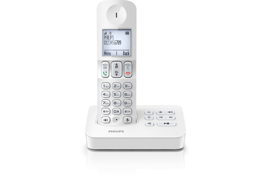 Philips D4051W/FT telephone DECT telephone Caller ID White – image 2