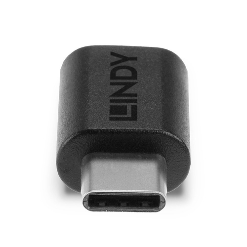 Lindy 41893 tussenstuk voor kabels USB 3.2 Type C Zwart, afbeelding 3