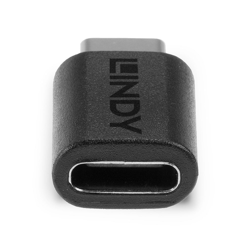Lindy 41893 tussenstuk voor kabels USB 3.2 Type C Zwart, afbeelding 4