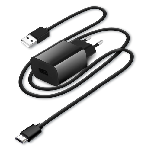 Area TC1A1UMICK4 PDA/mobīlo telefonu lādētājs Universāls Melns AC Ātrā uzlāde
