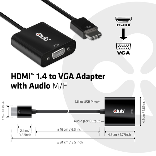 Club 3D CAC-1302 - Videoadapter, afbeelding 3