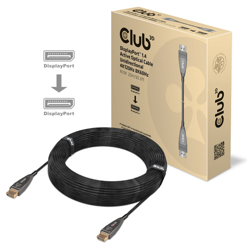 Club 3D DisplayPort 1.4 Active Optical Unidirectional kabel, afbeelding 2