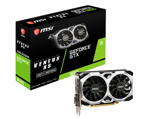 GEFORCE GTX 1650 D6 VENTUS XS OCV1 VGA MSI GTX 1650 VENTUS 4GB DUAL FAN 128BIT GDDR6 1HDMI 1DP 1DVI GEFORCE GTX 1650 D6 VENTUS XS OCV1