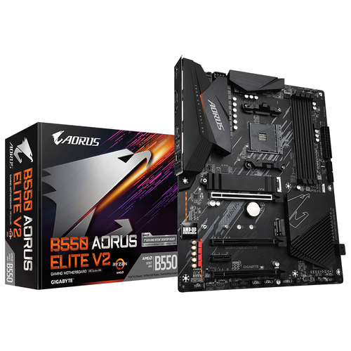 TARJETA MADRE GIGABYTE B550  AORUS ELITE V2 AMD AM4 ATX DP/HDMI - B550 AORUS ELITE V2