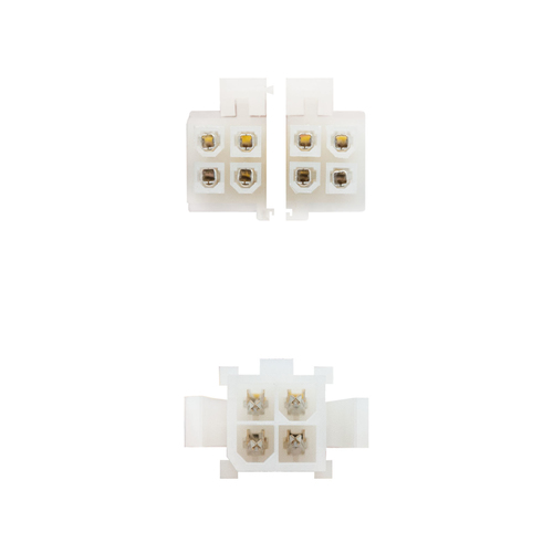 Nanocable CABLE ALIM. 4PIN/H-4+4PIN/M 15CM