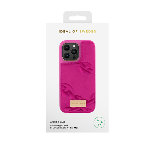 iDeal of Sweden Atelier Case iPhone 14PM Velour Hyper Pink – image 2