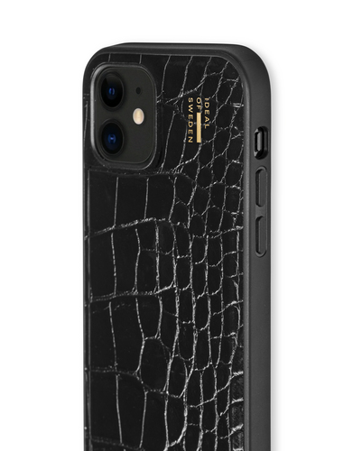 iDeal of Sweden Vegan Leather Case MagSafe iPhone 12 / 12 Pro Black Croco – image 2
