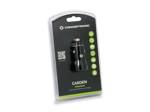 Conceptronic CARDEN01B mobile device charger Universal Black Cigar lighter Auto – image 4