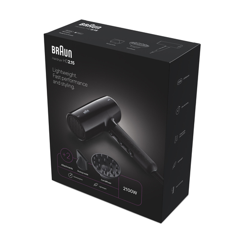 Braun BRHD215E Haardroger Zwart, afbeelding 2