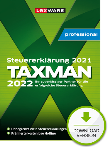 Lexware TAXMAN Professional 2022 Buchhaltung 1 Lizenz(en)