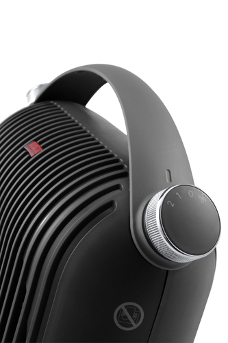 Delonghi Capsule Hobby Fan Heater, 2400W, HFS30C24.DG in Black Size: Single Black Single - image 3