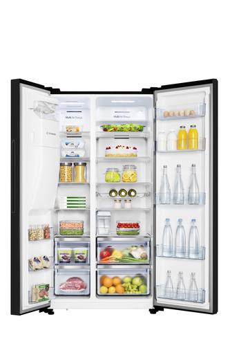 Hisense RS694N4TBE American Fridge Freezer in Black with Ice Water Non - image 6