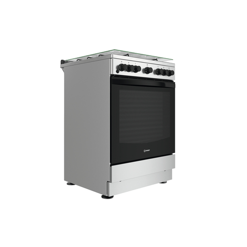 Indesit IS67G4PHX/E/1 Freestanding cooker Electric Gas Black, Stainless steel – image 2