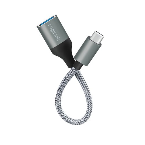 LogiLink CU0106 USB-kabel 0,15 m USB 3.2 Gen 1 (3.1 Gen 1) USB C USB A Grijs, afbeelding 4