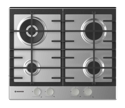 Hoover H-HOB 300 GAS HHG6BR4MX Нержавеющая сталь Встроенный 59 cm Газовый 4 зона(ы)