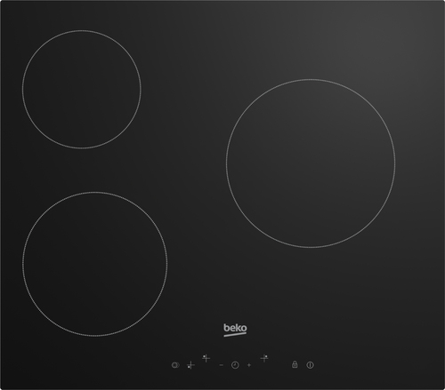 Beko HIC63400 hob Black Built-in