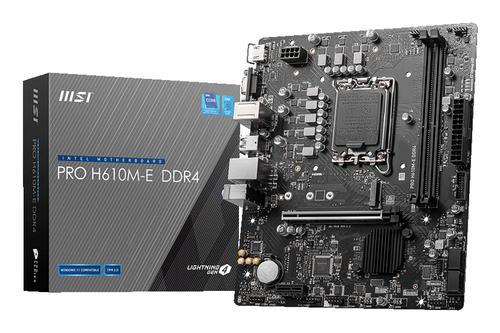Msi Pro H610M-E DDR4 Micro Atx Motherboard - image 1