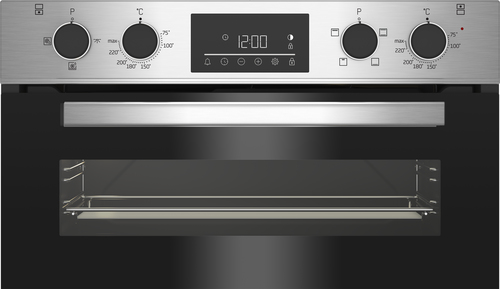 Beko CTFY22309X 72cm Built-Under Double Fan Oven with Touch Control LED Timer – image 2