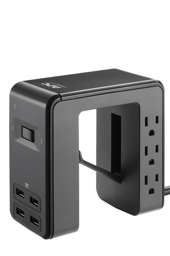 APC PE6U4 power distribution unit (PDU) 6 AC outlet(s) Black – image 2