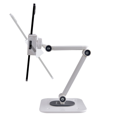 StarTech.com Adjustable Tablet Stand for Desk, Desk/Wall Mountable, Supports Up to 2.2lb, Universal Tablet Stand Holder for Desk, Articulating Tablet Mount Pivot/Swivel/Rotate - Ergonomic Tablet Stand (ADJ-TABLET-STAND-W) Tablet Stativ – billede 5