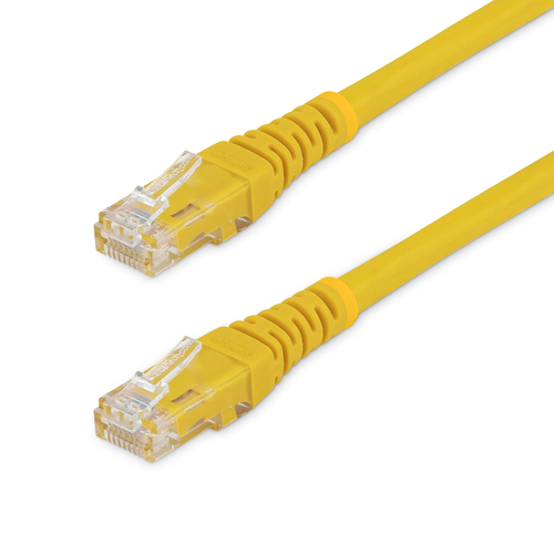 CABLE 91CM RED UTP RJ45 CAT6  ETHERNET GIGABIT MOLDEADO AMARILO - C6PATCH3YL