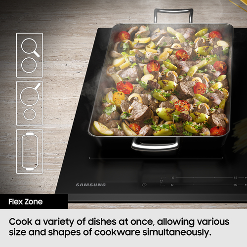 Samsung Induction Hob Four Burner Flex Zone 7.4kW Black 80 cm - image 3