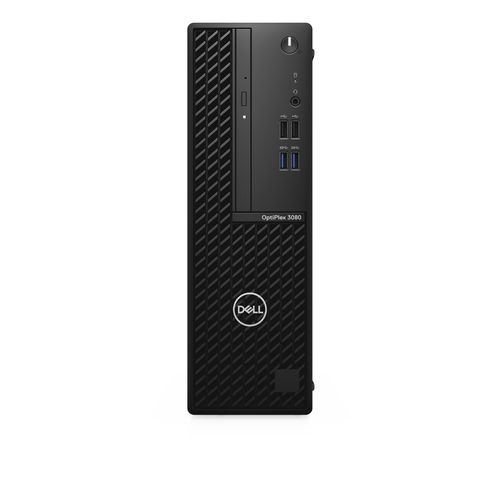 NJTMJ Dell OptiPlex 3080 - SFF - Core i5 10505 / 32 GHz - RAM 8 GB - HDD 1 TB - grabadora de DVD - UHD Graphics 630 - GigE - Win 10 Pro 64 bits - monitor ninguno - teclado español - negro - BTS - con 3 años de Hardware Service with Onsite